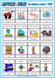 articles esl printable classroom zero worksheets indefinite definite rules exercises poster english englishwsheets grammar